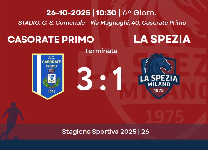 ALLIEVI U17 CASORATE vs LASPEZIA